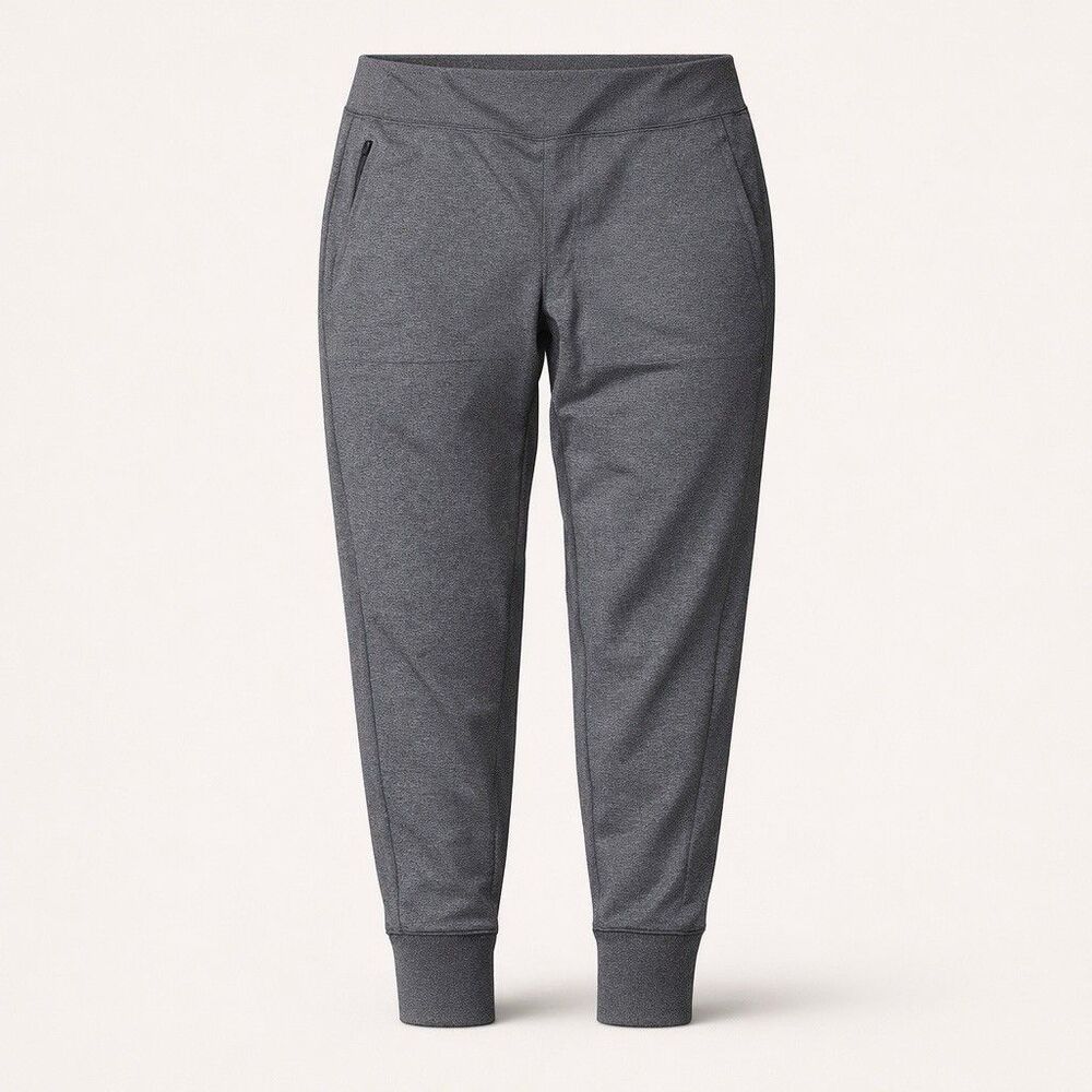Athleta Venice Joggers Pants Stretch Plus 2X Gray Performance Zip Pockets Active